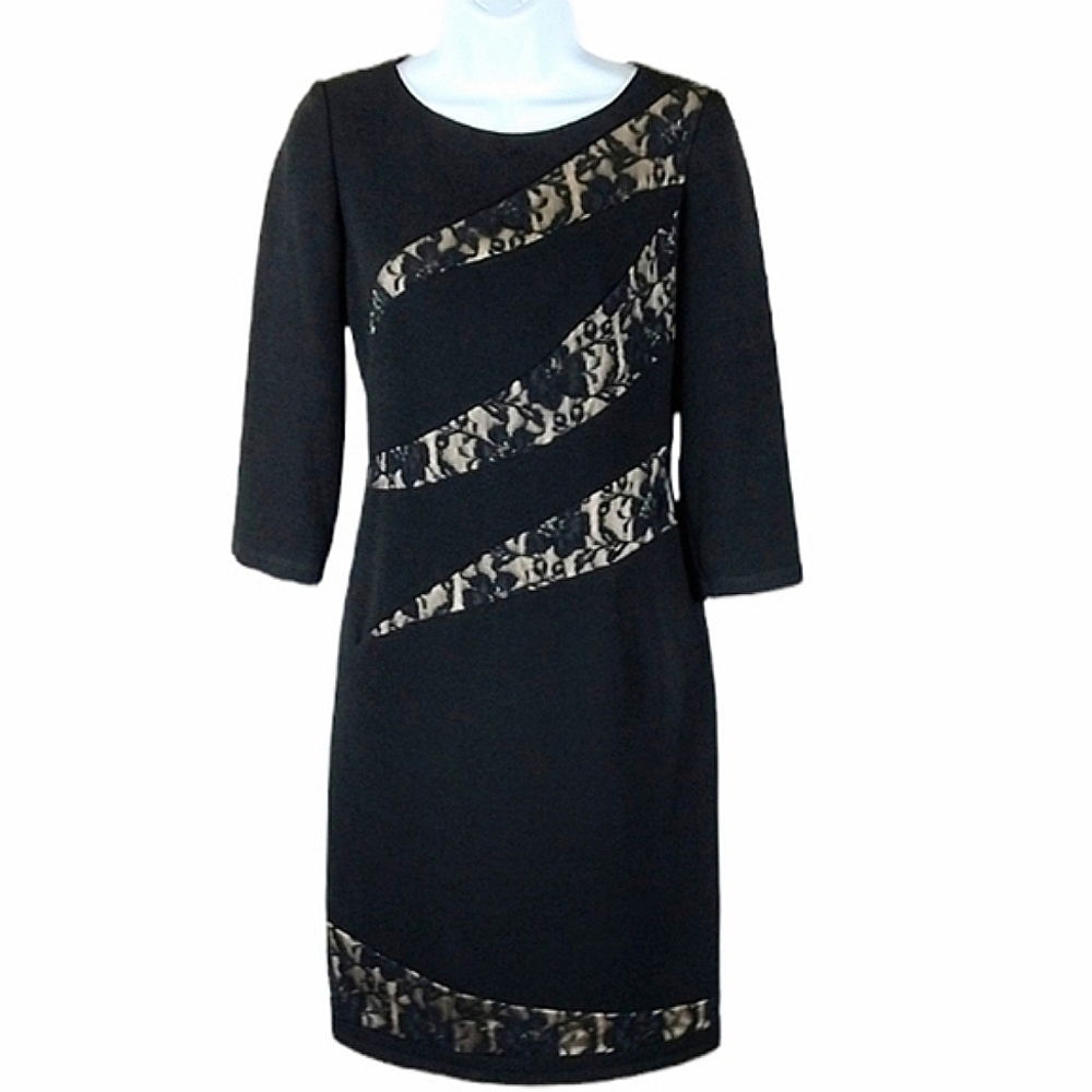 David Meister black cocktail dress Clearance!